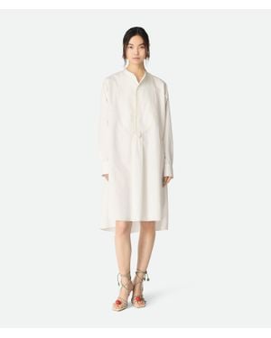 Bottega Veneta Compact Cotton Dress - White
