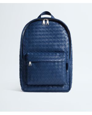 Bottega Veneta Intrecciato Rucksack - Blau