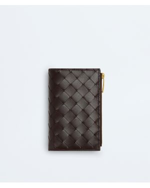 Bottega Veneta Intrecciato Medium Bi-Fold Wallet - Black