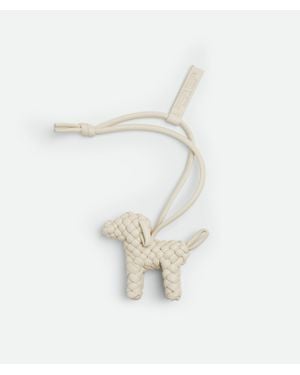 Bottega Veneta Dog Charm - White