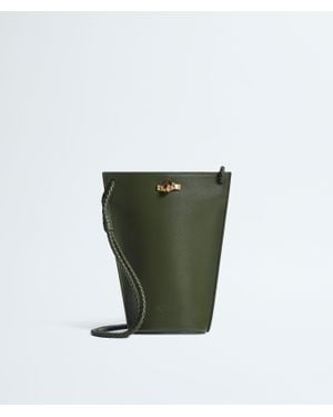 Bottega Veneta Bacio Phone Bucket - Green