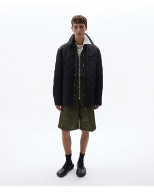 Bottega Veneta Nylon And Cotton Quilted Overshirt - Black