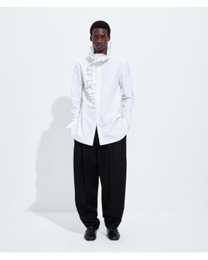 Bottega Veneta Compact Cotton Poplin Shirt - White