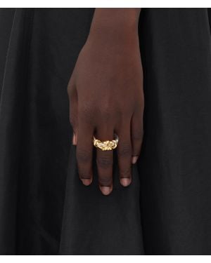 Bottega Veneta Knot Ring - Black
