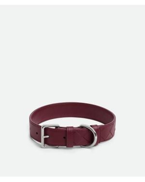 Bottega Veneta Medium Intrecciato Dog Collar - Purple