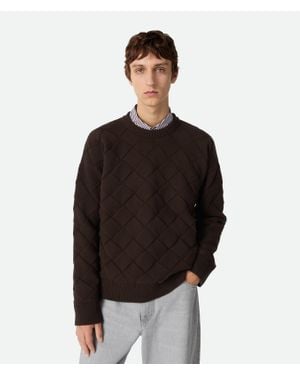 Bottega Veneta Intrecciato Wool Jumper - Black