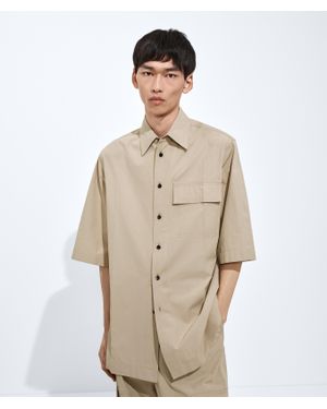 Bottega Veneta Cotton Toile Shirt - Natural
