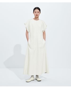 Bottega Veneta Bonded Leather Dress - White