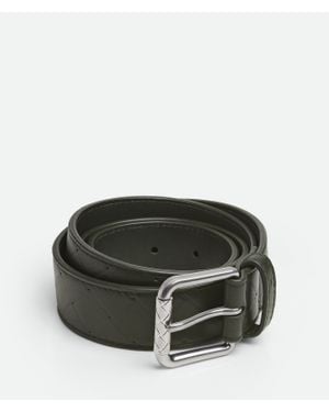 Bottega Veneta Intrecciato Stamp Belt - Green