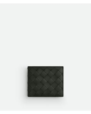 Bottega Veneta Intrecciato Bi-Fold Wallet With Coin Purse - Green