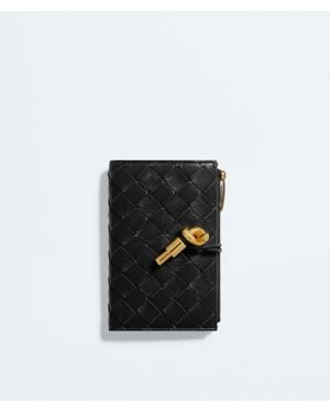 Bottega Veneta Andiamo Medium Bi-Fold Wallet - Black