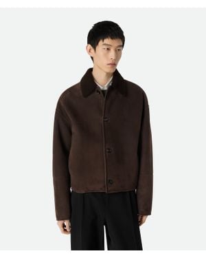 Bottega Veneta Jacke Aus Gefilztem Merino-Shearling - Schwarz