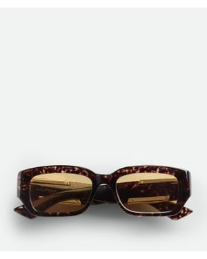 Bottega Veneta Dash Rectangular Sunglasses - Black