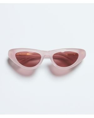 Bottega Veneta Bombe Cat Eye Sunglasses - Pink