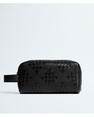 Bottega Veneta Intrecciato Travel Pouch - Black