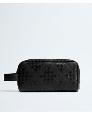 Bottega Veneta Pochette de voyage Intrecciato - Noir