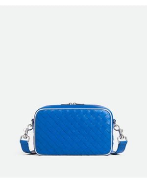 Bottega Veneta Small Intrecciato Camera Bag - Blue
