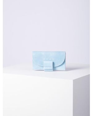 Bree Ladytop Leder Geldbörse - Blau