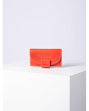 Bree Ladytop Leder Geldbörse - Rot