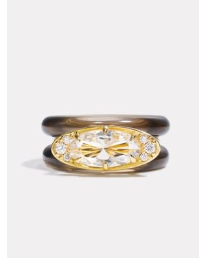 BY PARIAH Ellipse Ring Stack - Natural