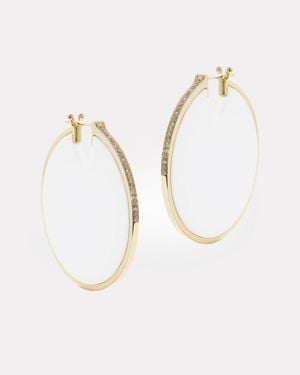 BY PARIAH Lenticular Earrings - White