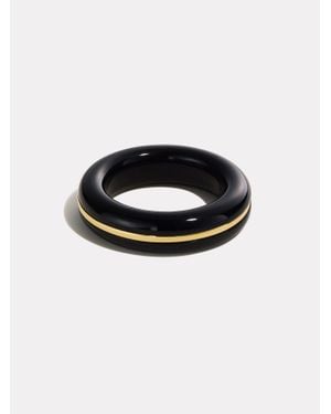 BY PARIAH Essential Gem Stacking Ring - Black