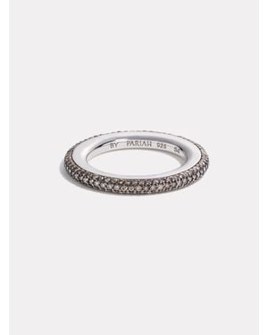 BY PARIAH Pavé Sterling Ring - White