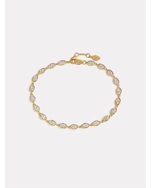 BY PARIAH Diamond Cluster Eternity Bracelet - White