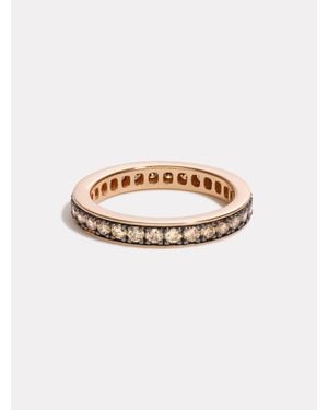 BY PARIAH Chubby Champagne Diamond Band - White