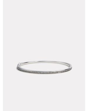 BY PARIAH Classic Diamond Bangle - White