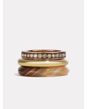 BY PARIAH Kalahari Ring Stack - Natural