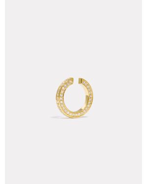BY PARIAH Triple Diamond Ear Cuff/Diamond - White