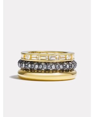 BY PARIAH Prism Ring Stack - Metallic