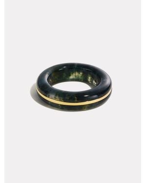 BY PARIAH Essential Gem Stacking Ring - Black
