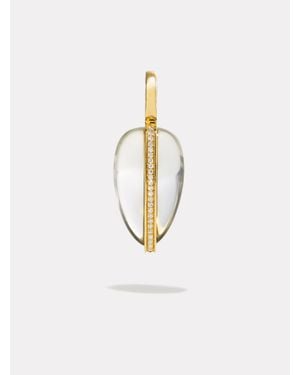 BY PARIAH Diamond Pebble Pendant - White