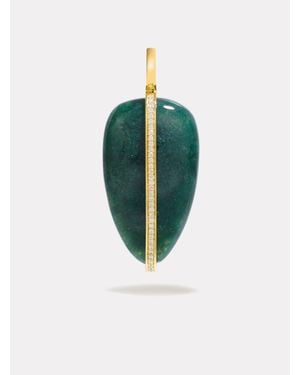 BY PARIAH Diamond Pebble Pendant - Green