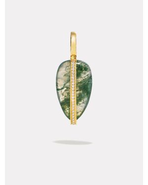 BY PARIAH Diamond Pebble Pendant - Green