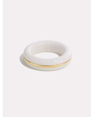 BY PARIAH Essential Gem Stacking Ring - White