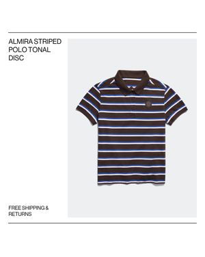 Canada Goose Almira Striped Polo Tonal Disc - Blue