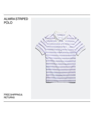 Canada Goose Almira Striped Polo - White