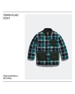 Canada Goose Terra Plaid Coat - White