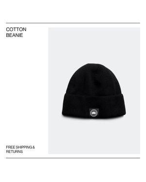 Canada Goose Cotton Beanie - Black