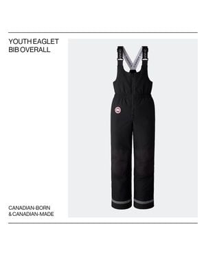 Canada Goose Youth Eaglet Bib Overalls Gosling Graduate - Black