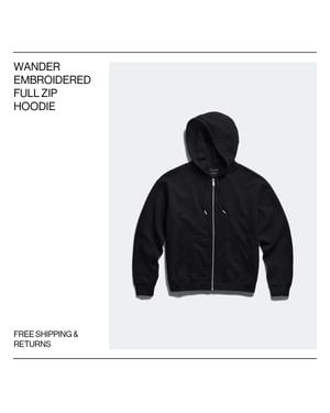 Canada Goose Wander Embroidered Full Zip Hoodie - Black