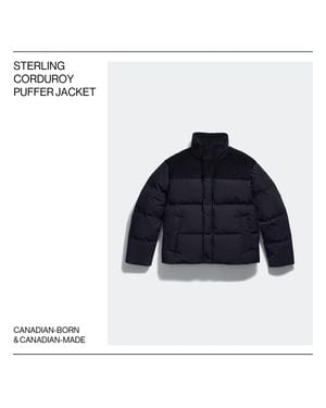 Canada Goose Sterling Corduroy Puffer Jacket - Blue