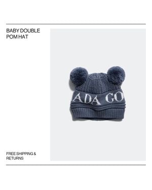 Canada Goose Baby Double Pom Hat - Blue