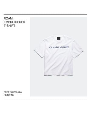 Canada Goose Roam Embroidered T-Shirt - White
