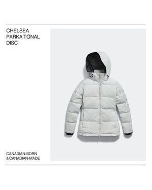 Canada Goose Chelsea Parka Tonal Disc - White
