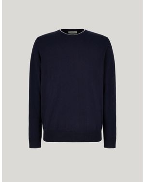 Canali Crew-Neck - Blue