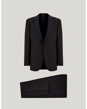 Canali Pure Wool 150's Tuxedo Suit - Black
